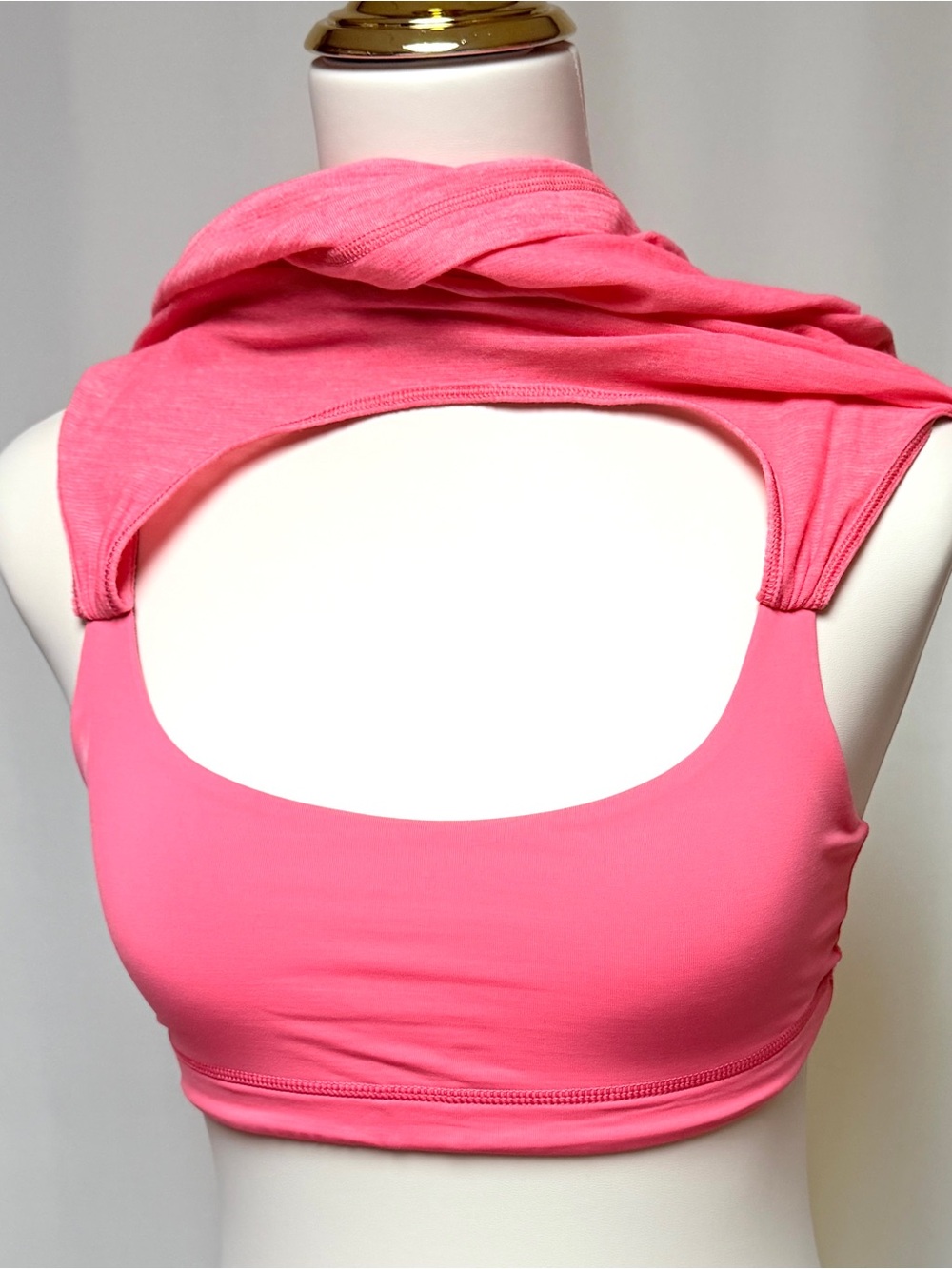 Lululemon Pink Criss Cross Back Tank Top Built In Bra Yoga Workout Athletic Top - Picture 5 of 6